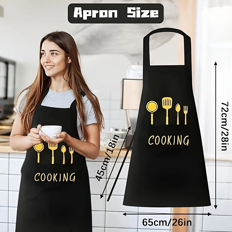 Versatile and Durable PVC Cooking Apron - Adjustable, for Kitchen, Coffee Bar, Restaurant Perfect for Home Cooking Oasis Select