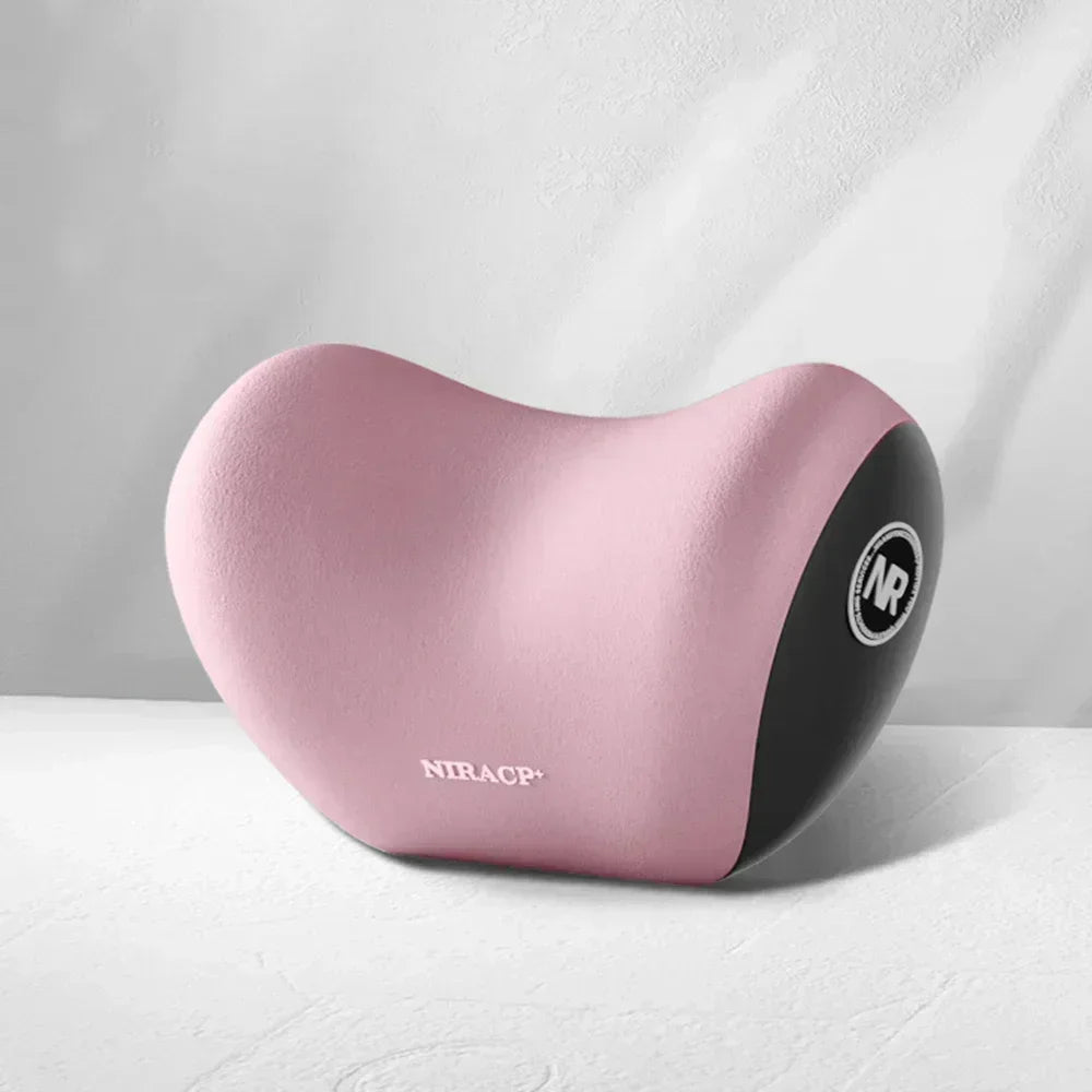 Cervical Support Pillow Universal Car Headrest Lumbar Memory Foam Backrest Pillow Office Car Interior Accessories Comfort Oasis Select Pink Headrest