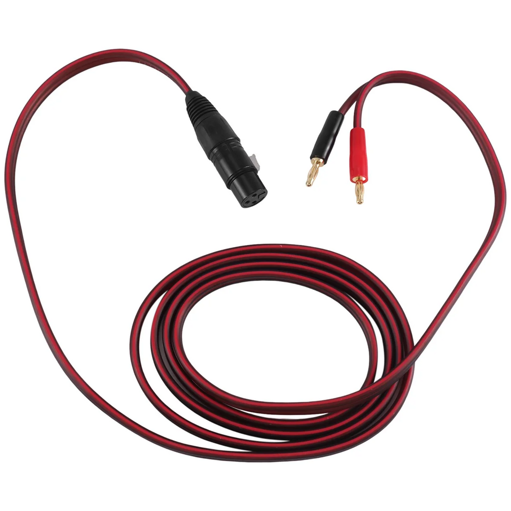 XLR to Banana Speaker Cable,XLR 3 Pin Female to Dual Banana Plugs Audio Cable, Gold-Plated 4mm Plug to XLR3 Pro HiFi Oasis Select