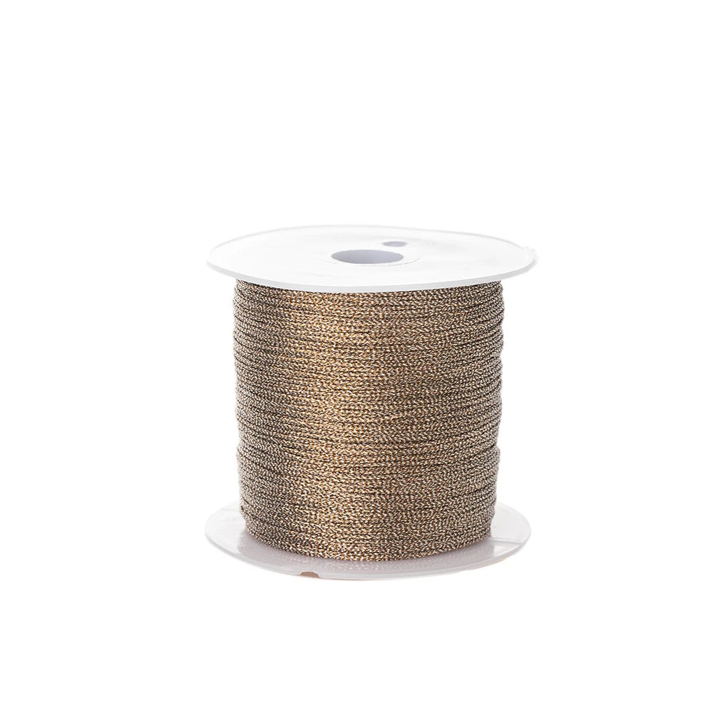 0.4mm 50m Crafts Nylon Cord For Jewelry Making Beading Braided Nylon Satin String for Bracelets Rattail Trim Chinese Knot Oasis Select Light Gray 0.4mmX50m