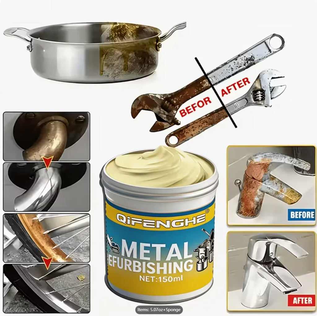 Metal Repair & Chrome Polish – Scratch & Rust Remover Metal Polish & Rust Remover Oasis Select