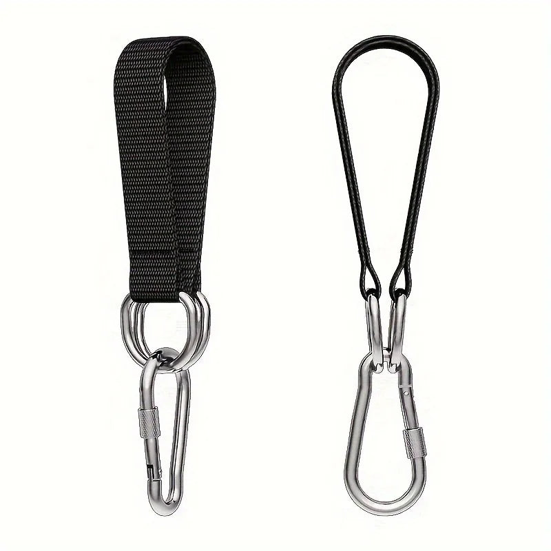 1/2pcs, Durable Hanging Belt, Hammock Swing Hanging Belt and Steel Alloy Hooks, Outdoor Camping Hiking Tools Hammock Accessories Oasis Select