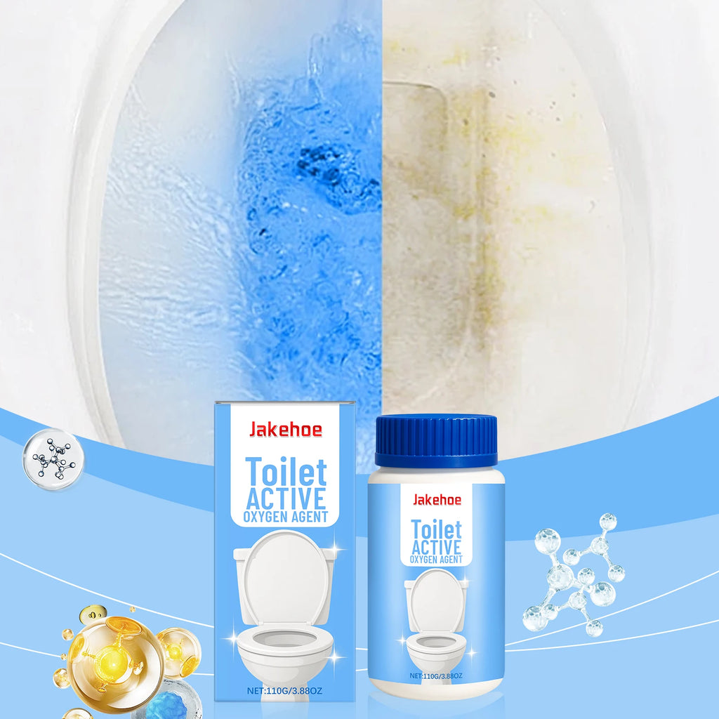 Jakehoe Active Toilet Cleaner Powder Household Toilet Cleaning Odor Removal Scale Removal Cleaning Powder for Household Cleaning Oasis Select