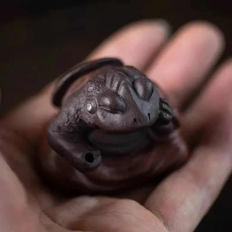 Mini Tea Pet Immortal Golden Incense Holder Ornament Tea Play Tea Ceremony Incense Stick Accessories Oasis Select