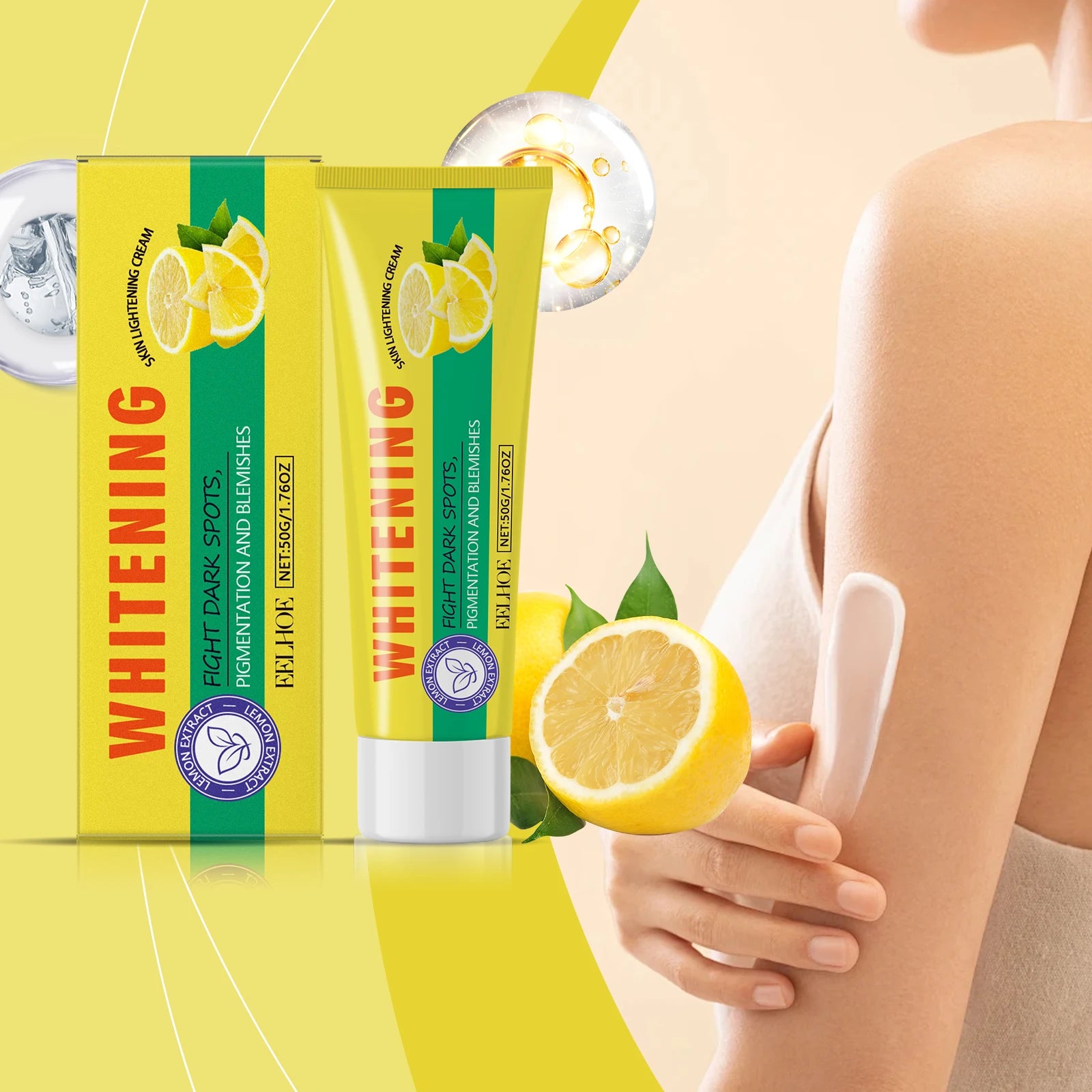 Eelhoe Lemon Body Lotion Gently Moisturizes The Skin Leaving Smooth Shiny Refreshing Fragrant Moisturizing Improves Dryness Oasis Select