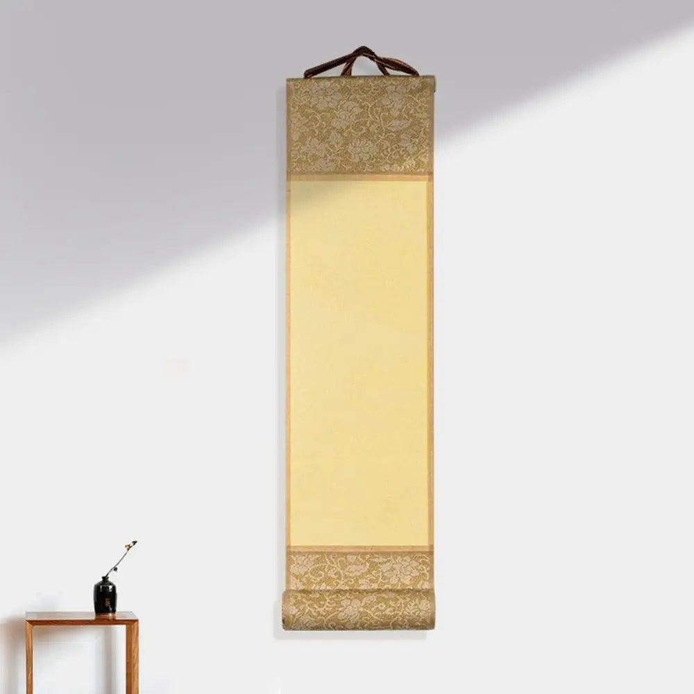 Self-made Gifts Art Supplies Painting Drawing Paper Gilded Rice Paper Scroll Blank Hanging Scroll Mini Batik Trumpet Scroll Oasis Select 02
