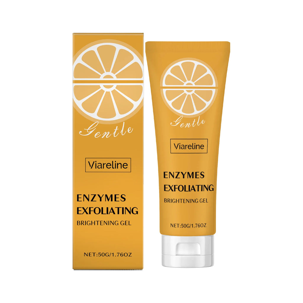 VIARELINE Face Clean Gel Exfoliate Remove Dead Skin Shrink Pores Brighten Control Oil Wh-iten Massage Refresh Facial Nourish Gel Oasis Select 50g Boxed