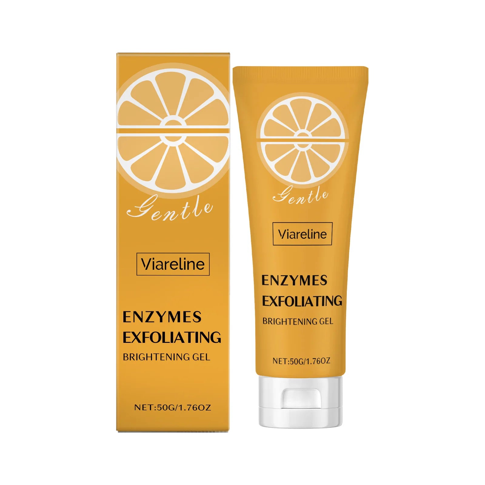 VIARELINE Face Clean Gel Exfoliate Remove Dead Skin Shrink Pores Brighten Control Oil Wh-iten Massage Refresh Facial Nourish Gel Oasis Select 50g Boxed