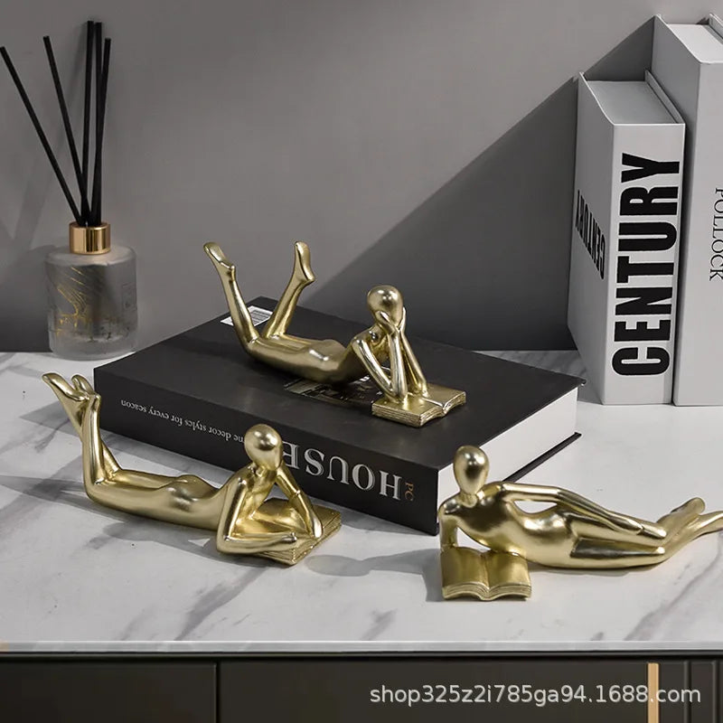 The New Creative Thinker Reads The Decoration Piece Modern Simple Home Living Room Abstract Decoration Gift Oasis Select