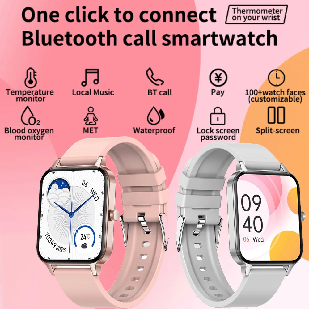 128M Local Music Smart Watch Blue Tooth Call 1.95” HD Full Touch Screen Smartwatch Weather Information Reminder Sports Bracelet Oasis Select