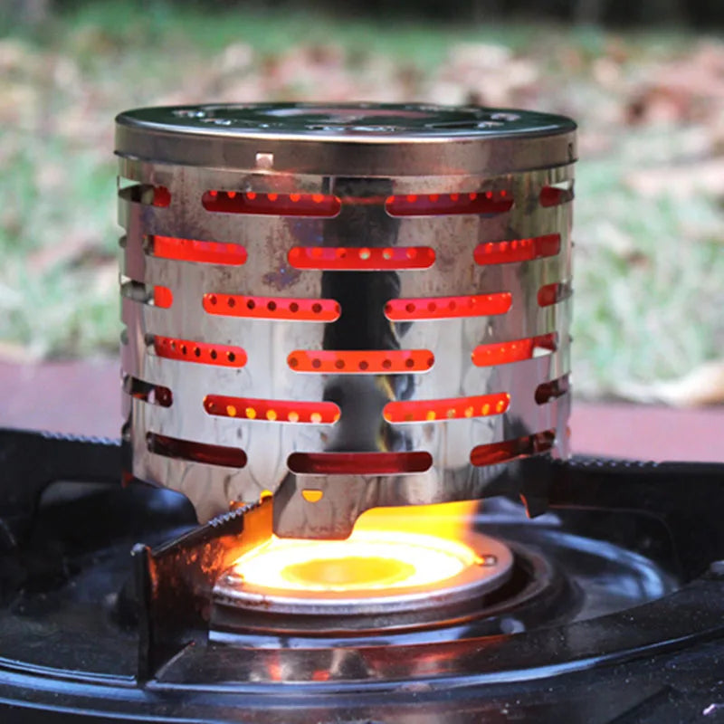Portable Mini Camping Heater Cap – Stainless Steel Stove Cover