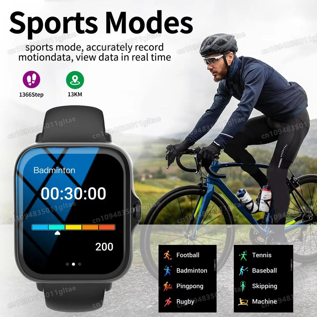 Smartwatch Sports Music Control Phone Call Pedometer Men Smart Watch For Women Health Calories Message Alerts For Phone Android Oasis Select