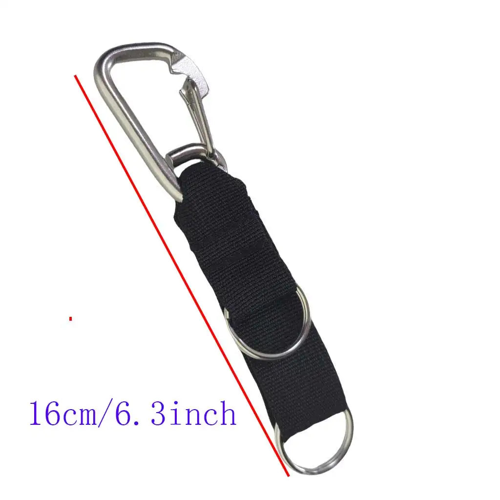 Scuba Diving Backplate Shoulder Strap With 316 SS O-Ring Snap Hook Diving Keeper Holder Lanyard Gear Oasis Select