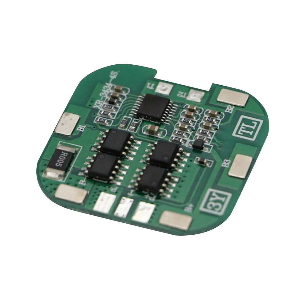 4S 14.8V 20A 18650 Li-ion Lithium Battery Charge Board BMS with Overcurrent Short Circuit Protection Same Port Connection Oasis Select
