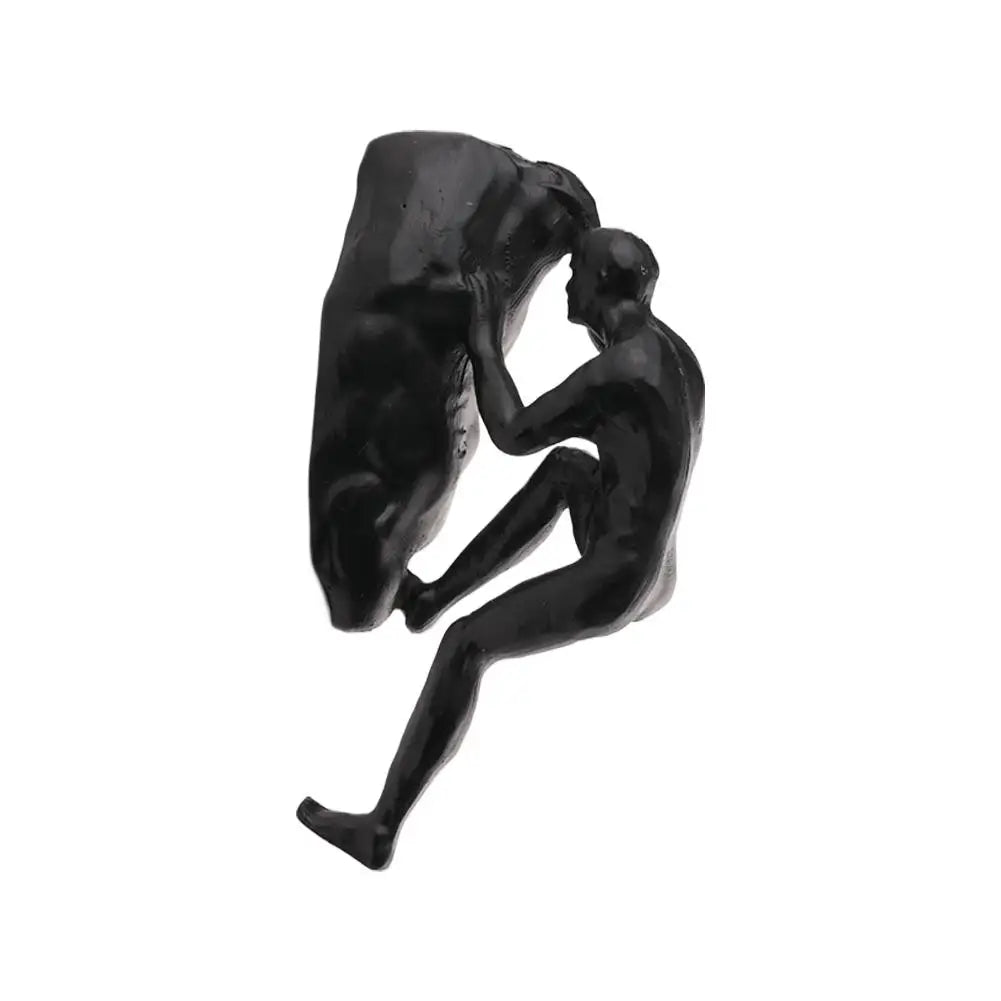Athlete Rock Climbing Man Resin Background Wall Hanging Decoration Sculpture Statue Figures Creative Rock Climber Statue Pendan Oasis Select C