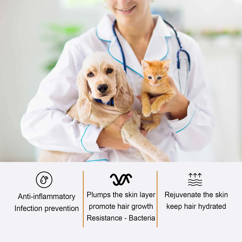 Yegbong Pet Hair Care Essence Relieves Skin Itching Soften Dry Brittle Hair Add Glossy Shine Make Pet Hair Fluffy Care Liquid Oasis Select