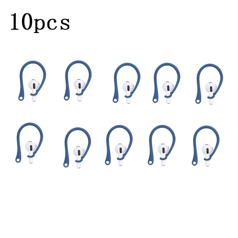 1/3/6Pairs Anti-Lost Earphone Silicone Earhook For Airpods Earpods Loop Clip Headset EarHook Replacement Headphone Accessories Oasis Select 5 pairs Blue