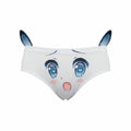 Waist and Hip 3D Ear Women Lingerie Cute Face Printed Comfortable Underwear Breathable Girl Knickers Women Girls Oasis Select 1pc XXXS Style 01