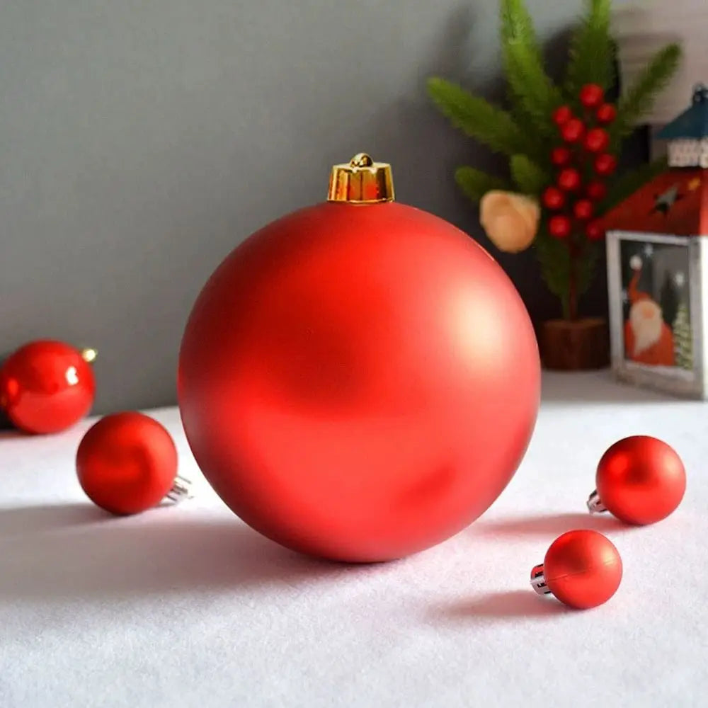 15cm Matte Christmas Ball Ornament | Holiday Ceiling Decor