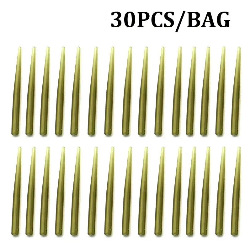 30-150pcs Carp Fishing Anti Entanglement Sleeve Accessories, Helicopter Drilling Rig Oil Pipe Hook Rotating Connector Sleeve Oasis Select