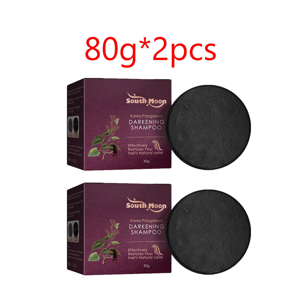 Polygonum Multiflorum Shampoo Soap Remove Dandruff Reduct Hair Loss Restore Natural Black Hair Strengthen Hair Roots Hair Care Oasis Select 2pcs