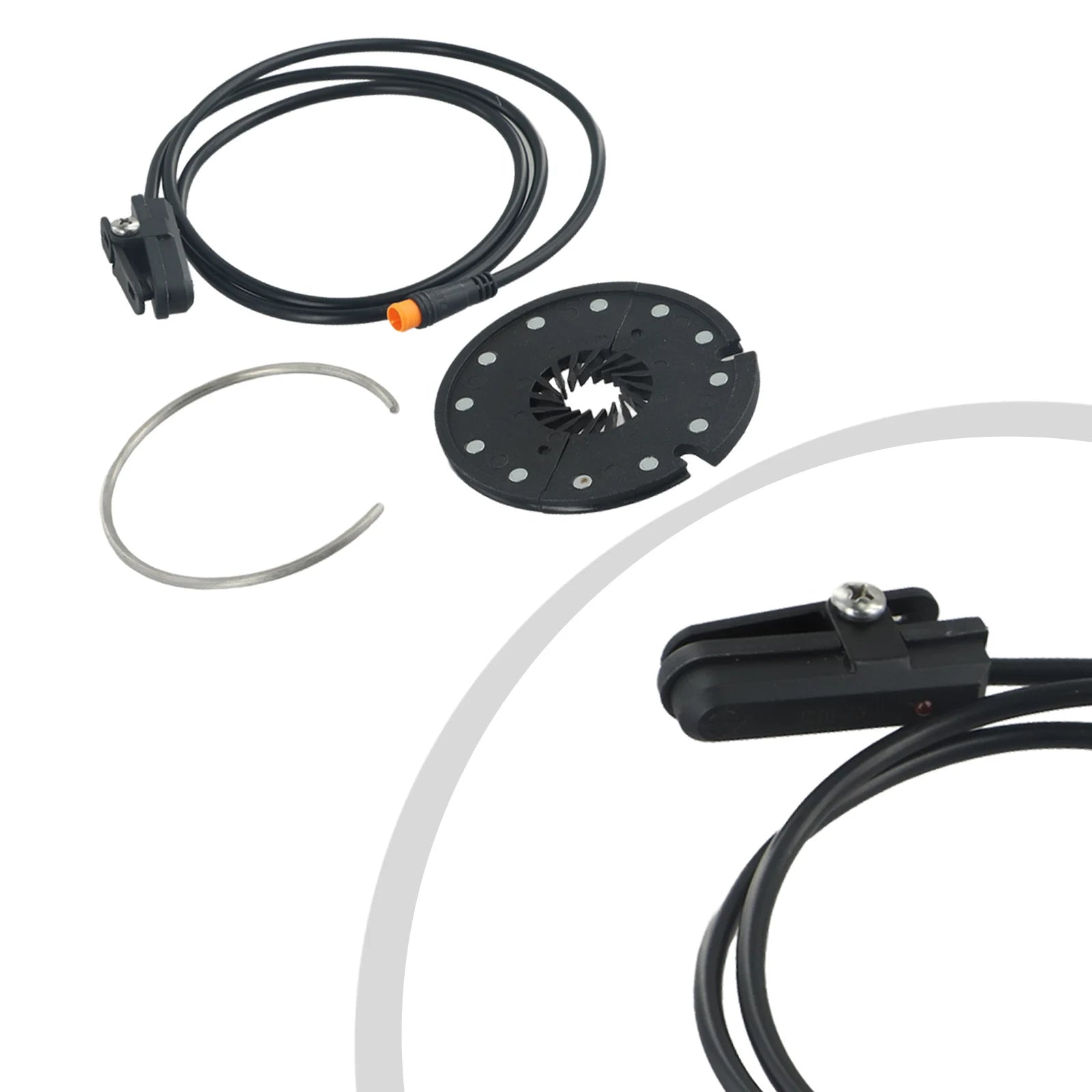 Kit Replacement Magnet Split Disk PAS Sensor 12 Magnet Split Disk KT-D12L Pedal Sensor PAS Cable Repalcement Parts Oasis Select