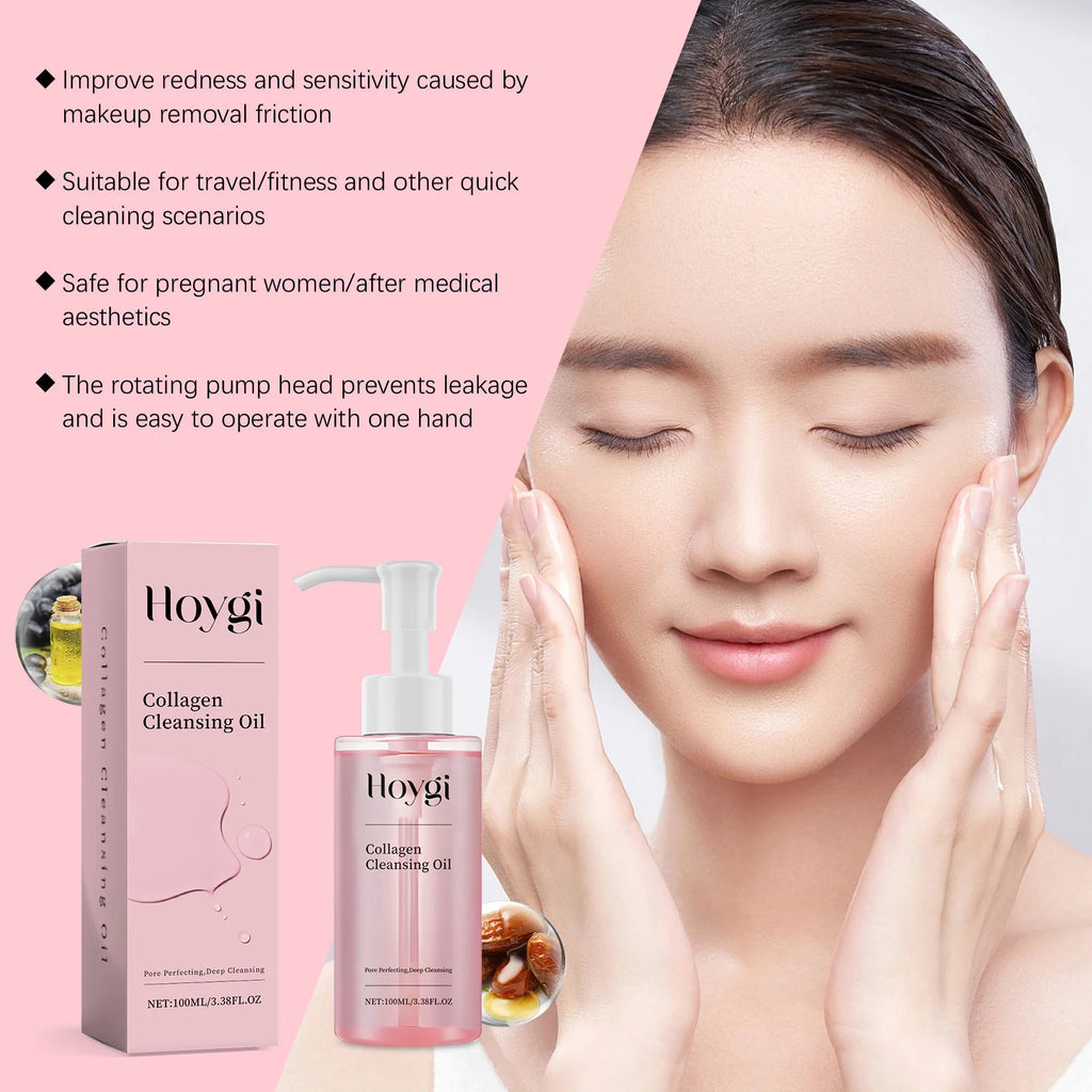 Collagen Cleansing Oil with Jojoba – Gentle Makeup Remover