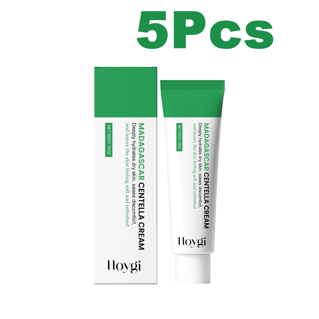 Centella Soothing Cream with Ceramide & B5 Face Repair Moisturizer Redness Relief Soothing Cream for Dry Sensitive Skin Oasis Select 5 x 50g Boxed