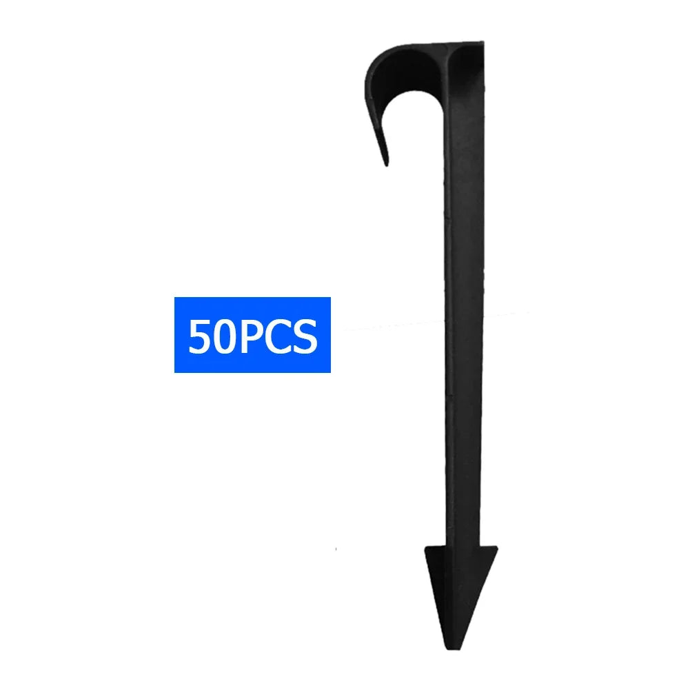 50pcs 16/20mm Hose Anchors Stakes Irrigation Tubing Holder Pipe Gardening Tools for Lawn Garden Flower Pot Greenhouse Tent Oasis Select spain