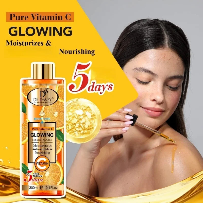 DR.DAVEY 300ml Vitamin C Body Oil – Moisturize & Brighten Skin