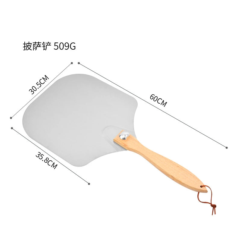 Big Pizza Perforated Shovel Paddle Short Handle for Oven Turning Peel Kitchen Tools Nonstick Pizza Baking Oasis Select