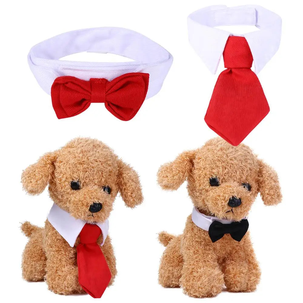Adjustable Pet Bow Tie Collar for Small Dogs & Cats