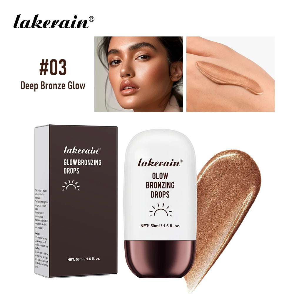 Bronzer Highlighter Drops Light Concealer Brightening Complexion Contouring Facial Mix Foundation Moisturizer Makeup Primer Oasis Select 03 Deep Bronze Glow