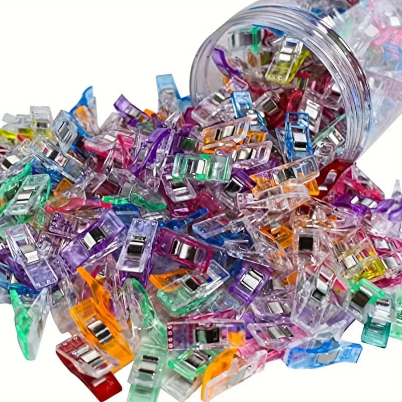 Vibrant Plastic Sewing Clips Colorful Quilt Binding Clamps Ideal Gift for Crafters & Tailors Sewing Supplies Accessories Oasis Select