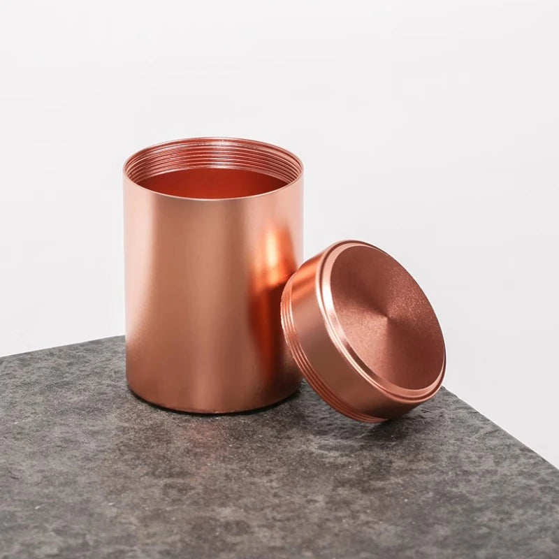 70ML Portable Mini Metal Tea Can Small Travel Sealed Storage Tank Iron Box Pure Aluminum Alloy Tea Box Oasis Select