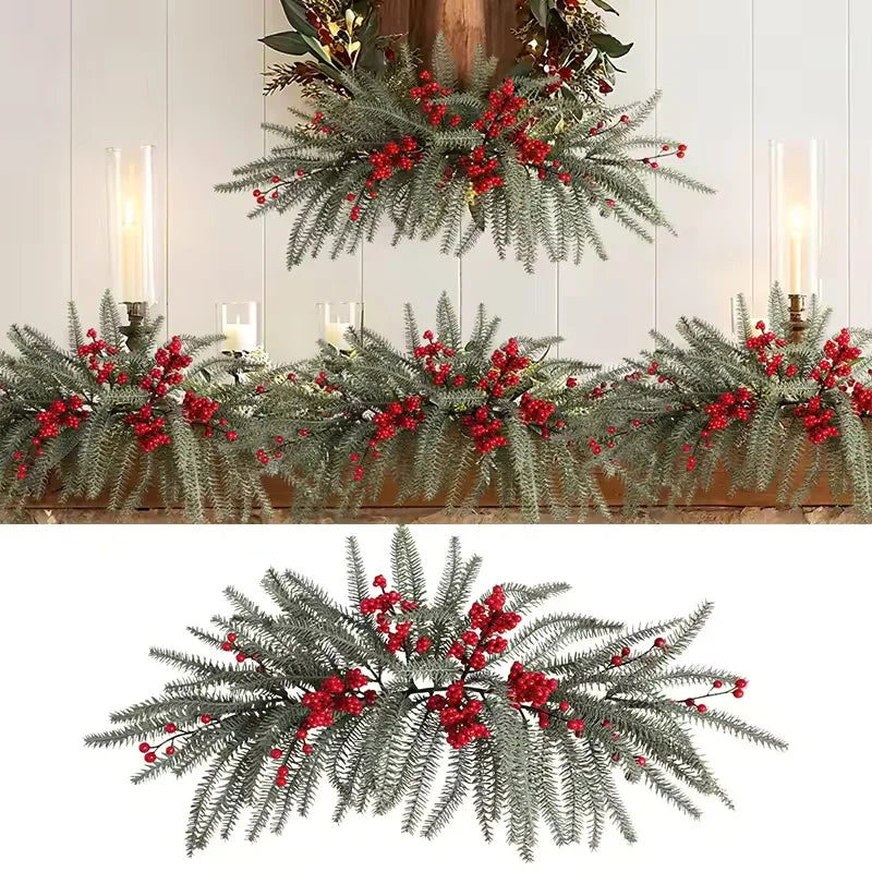 1Pcs 65CM Artificial Pine Needle Vine Christmas Decoration for Home Room Decor Xmas Tree 2026 New Year Navidad DIY Gift Ornament Oasis Select