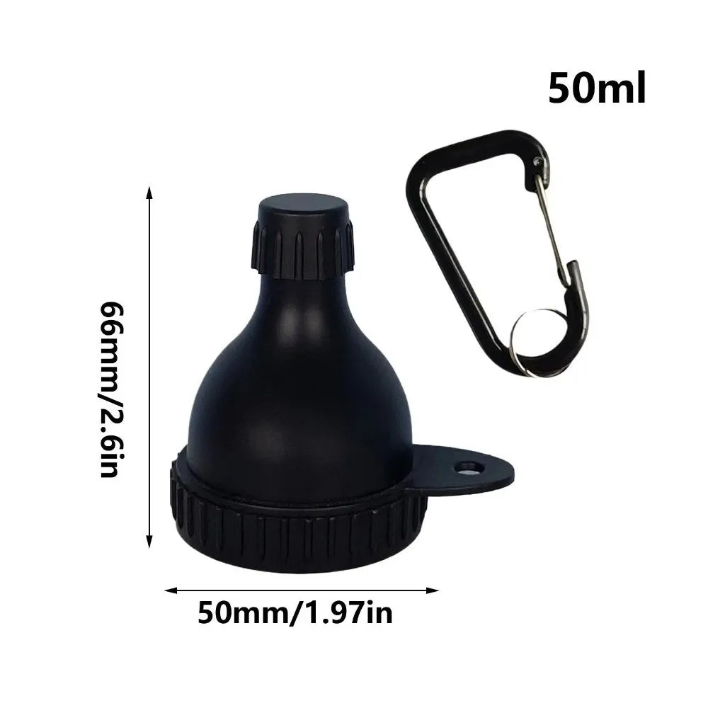 50ml Leak-Proof Protein Powder Bottle with Carabiner & Funnel