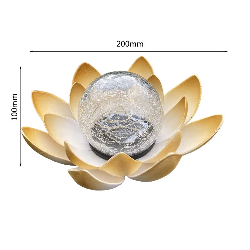New Solar Garden Lamps, Outdoor Solar Lamps, Solar Lotus Lamps, and Garden Crack Decorative Lamps Oasis Select