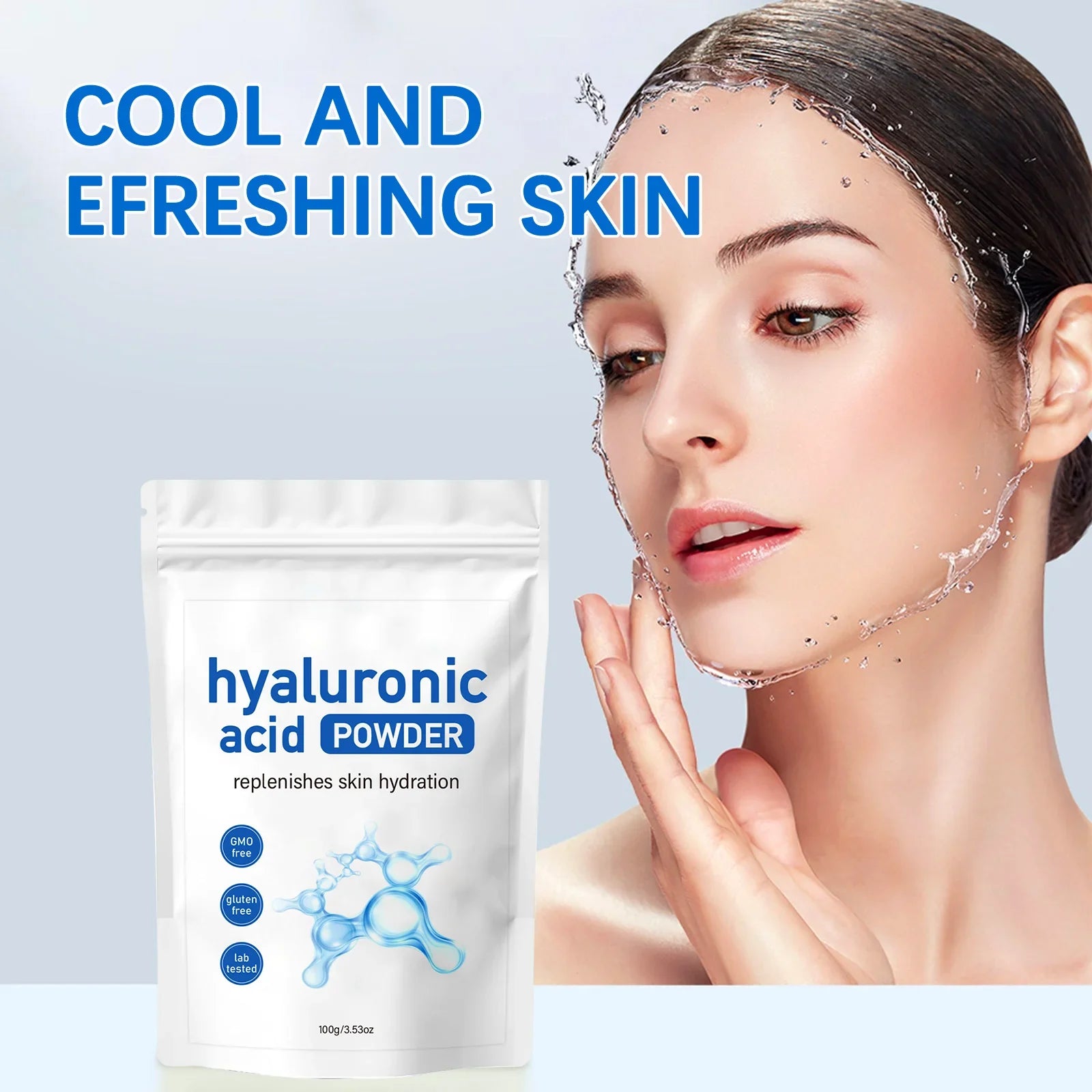 Hyaluronic Acid DIY Mask Powder 100g – Hydrating & Brightening DIY Face Mask Powder Oasis Select