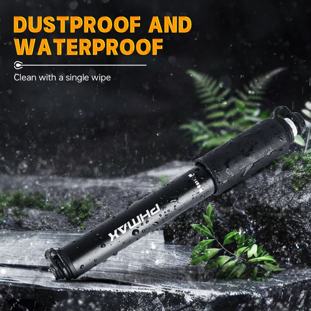 PHMAX 100Psi Mini Bike Pump Portable Cycling Manual Air Pump MTB Road Bicycle Tire Inflator Schrader Presta Valve Oasis Select