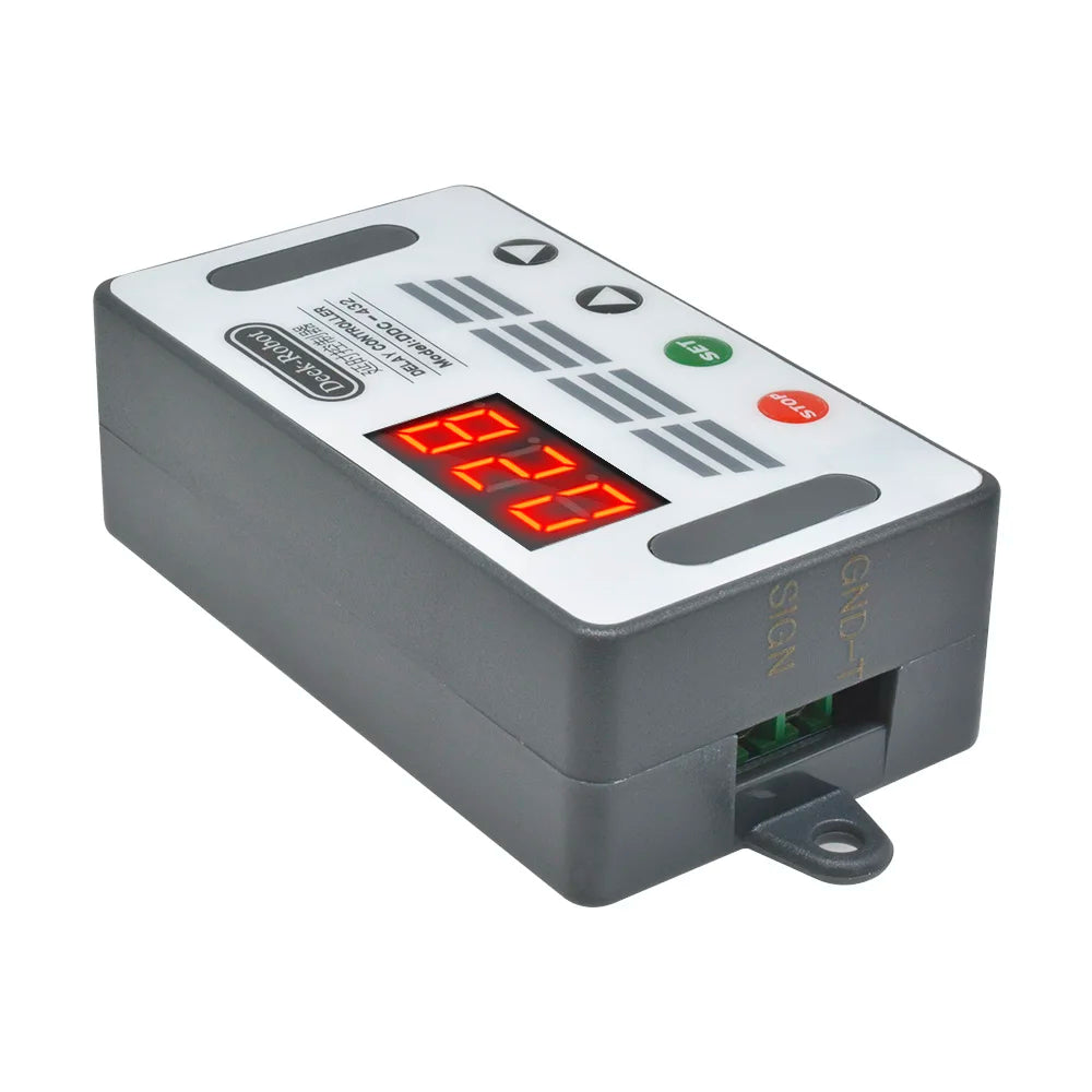 DC 5V-30V Dual MOS Time Delay Relay High Level Trigger LED Digital Display Cycle Time Timer Delay Switch Circuit 12V 24V 0-999 Oasis Select