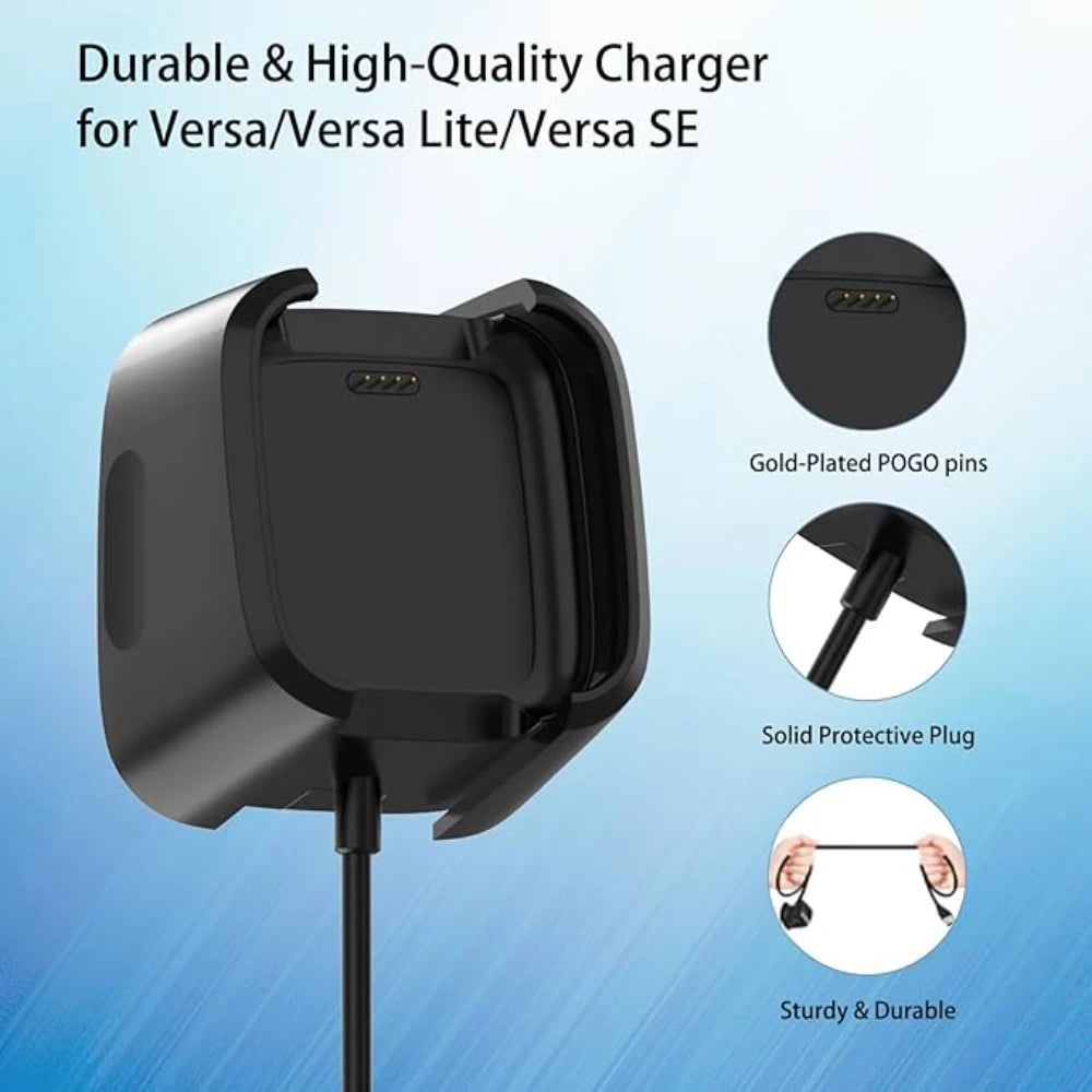 Fitbit Versa 1 Replacement USB Charger Cable – 1M Dock Smartwatch Charger Cable Oasis Select