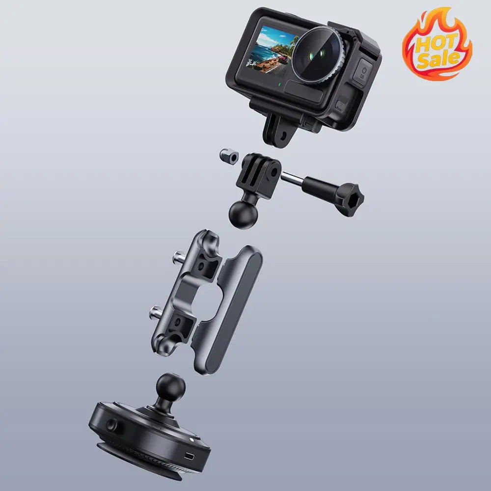 Suction Cup Camera Car Mount 360 Adjustable Action Camera Windshield Window Mount for DJI/Insta360/GoPro Action Camera Mount Oasis Select