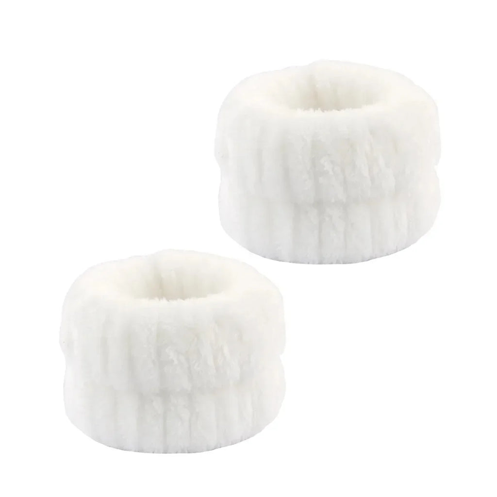 1/2/3PCS Face Wash Wristbands Headband Makeup Hair Care Headband Wash Headband For Washing Your Face Hair Bands For Women Oasis Select White 2Pcs