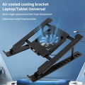 Laptop Cooler Base Stand Foldable Laptop Cooling Pad Holder Portable Notebook Radiator Bracket Heighten Rack With 1 Cooling Fans Oasis Select Default Title
