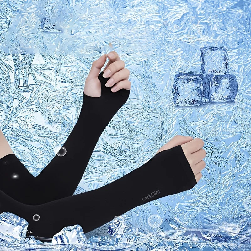 4PCS/2Pairs Cycling Men's and Women's Arm Guards, Tight Fitting Ice Sleeves for Daily Summer Outings, Hand Protection Sleeves Oasis Select