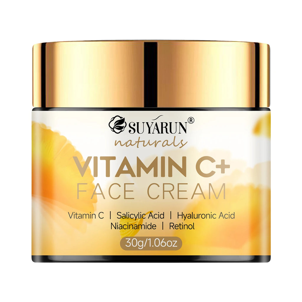 SUYARUN Hyaluronic Acid & Honey Vitamin C Face Cream - Brightening Anti-Aging Moisturizer, Hydrating Day/Night Cream for Skin. Oasis Select 30g