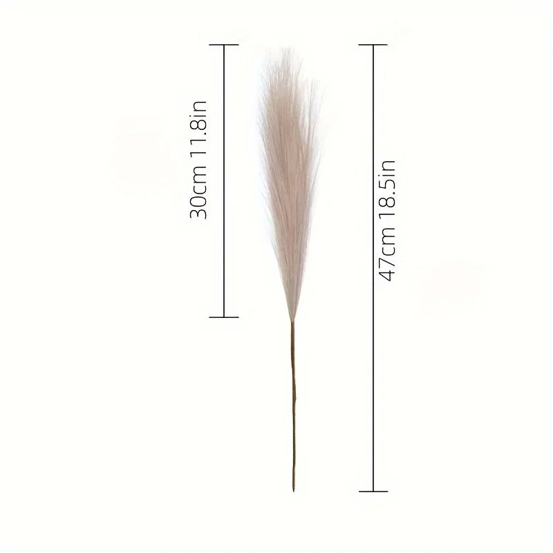 10pcs Faux Pampas Grass, Pampas Grass For Floor Vase, Pampas Grass Decor Tall For Vase Fillers, Boho Rustic Farmhouse Home Decor Oasis Select
