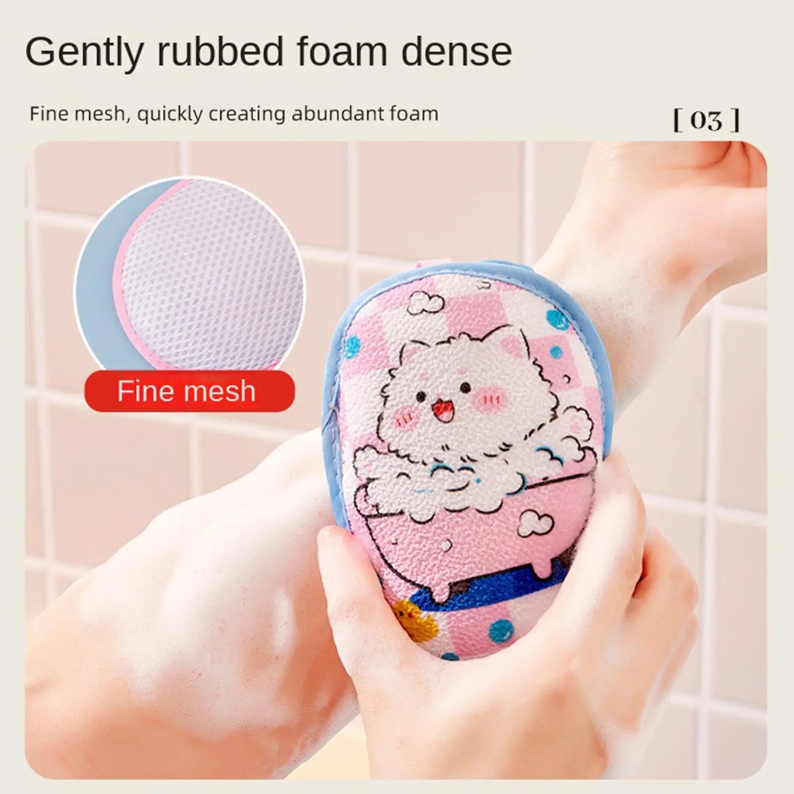 Soap Foaming Net Mesh Pouch with Lanyard Fast Foaming Shower Travel Holder Net Bath Flower Scrubbing Bathroom Accessories Oasis Select