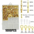 1000pcs Male Female Cable Connector 2.8/4.8/6.3mm Electrical Crimp Terminals Termin Spade Connectors Assorted Kit Oasis Select Default Title